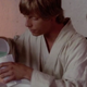 Luke, dreading breakfast, probably.